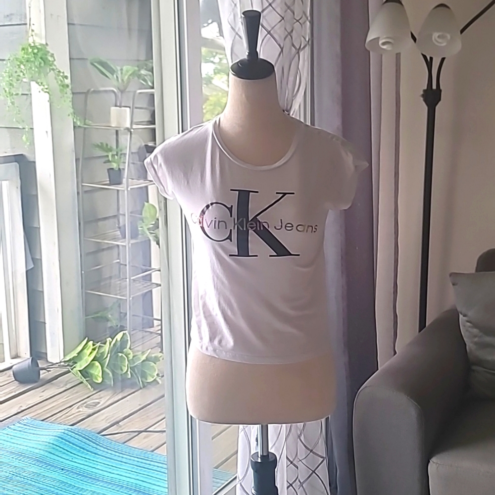 Calvin Klein jeans kids white shirt lize 12/14